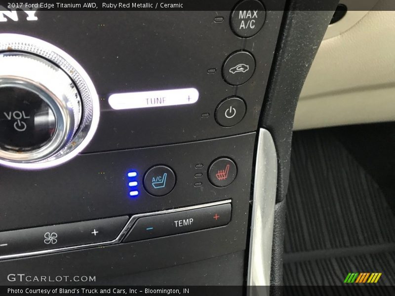 Ruby Red Metallic / Ceramic 2017 Ford Edge Titanium AWD