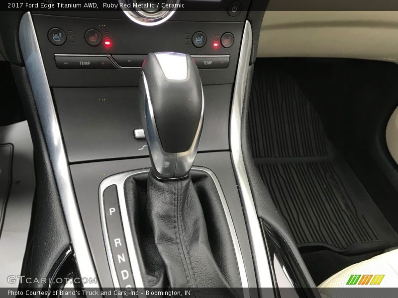 Ruby Red Metallic / Ceramic 2017 Ford Edge Titanium AWD