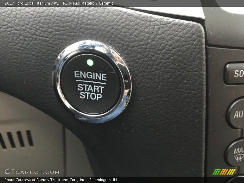 Ruby Red Metallic / Ceramic 2017 Ford Edge Titanium AWD