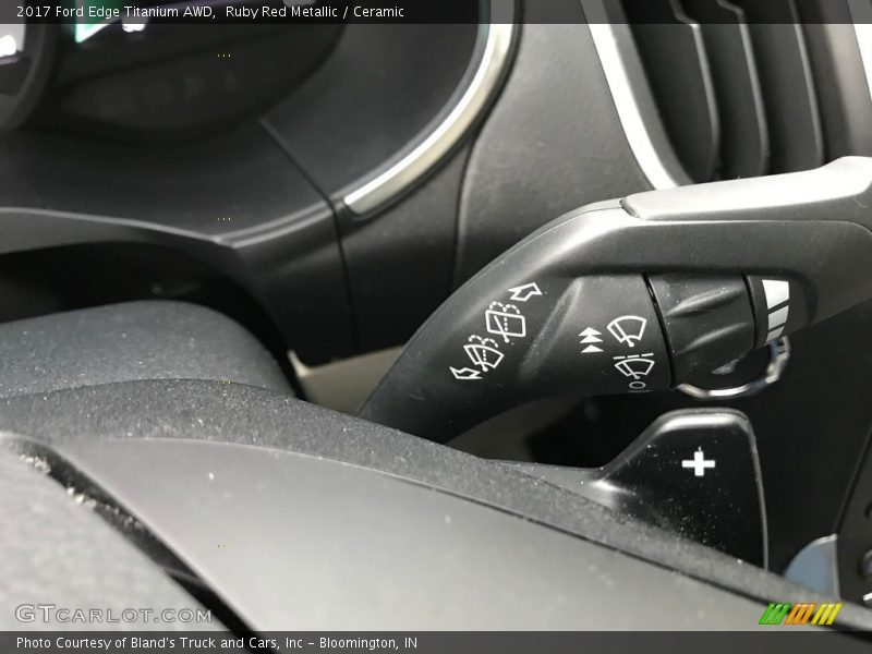 Ruby Red Metallic / Ceramic 2017 Ford Edge Titanium AWD