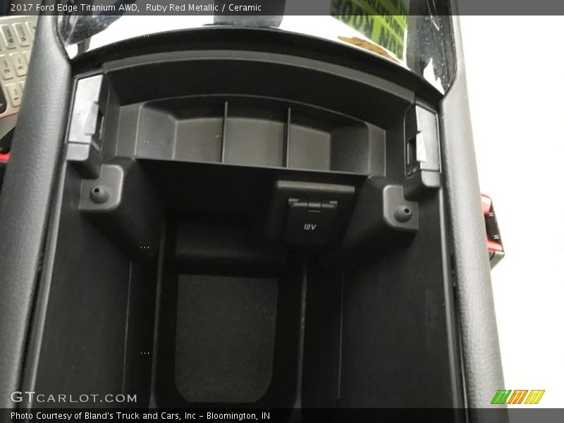 Ruby Red Metallic / Ceramic 2017 Ford Edge Titanium AWD