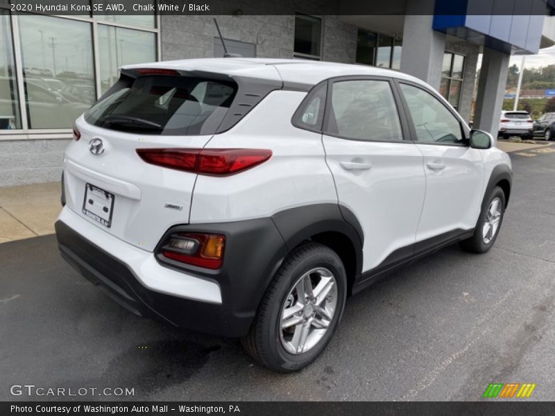 Chalk White / Black 2020 Hyundai Kona SE AWD