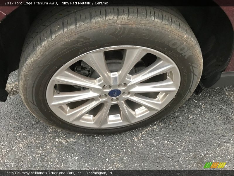 Ruby Red Metallic / Ceramic 2017 Ford Edge Titanium AWD