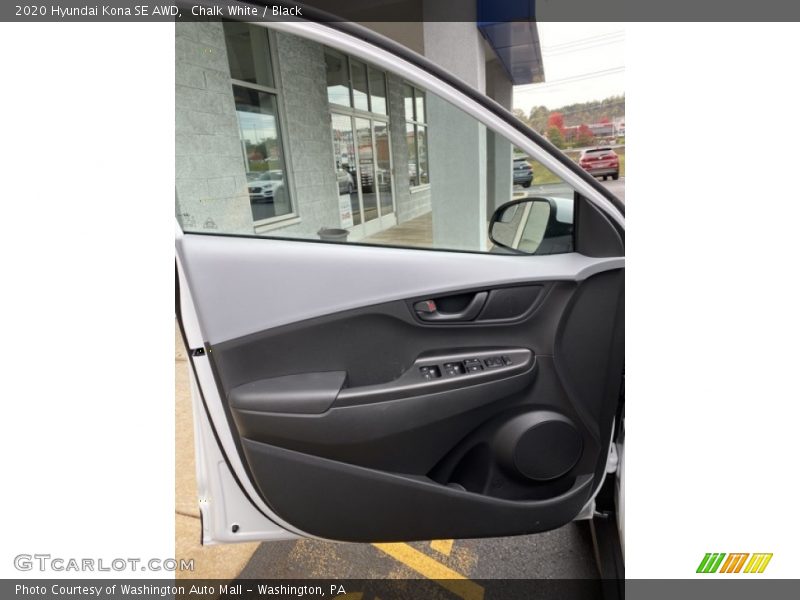 Chalk White / Black 2020 Hyundai Kona SE AWD