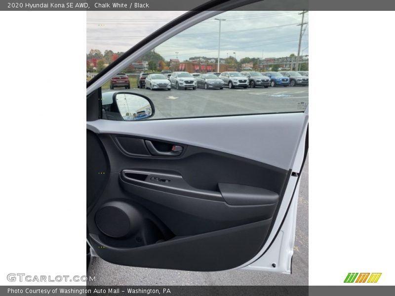 Chalk White / Black 2020 Hyundai Kona SE AWD