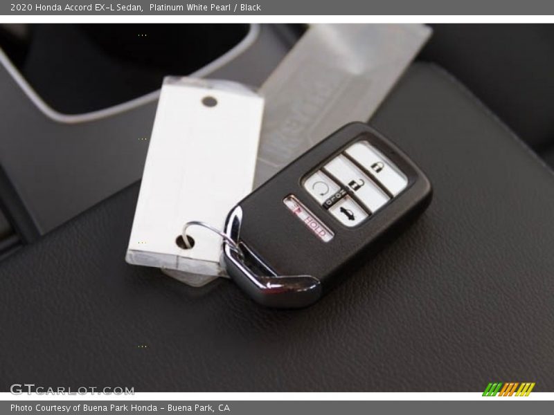 Keys of 2020 Accord EX-L Sedan