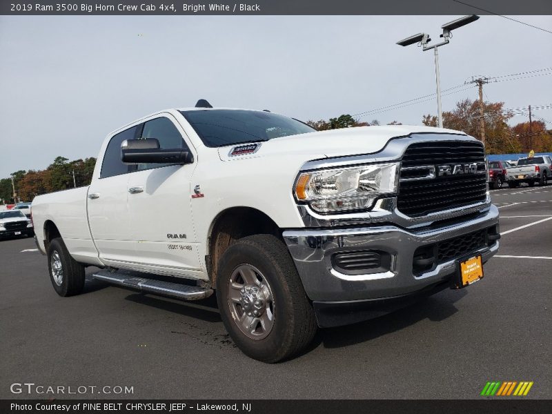 Bright White / Black 2019 Ram 3500 Big Horn Crew Cab 4x4