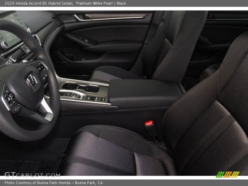 Platinum White Pearl / Black 2020 Honda Accord EX Hybrid Sedan