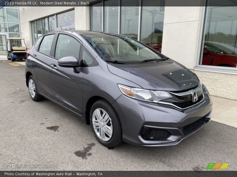 Modern Steel Metallic / Black 2019 Honda Fit LX
