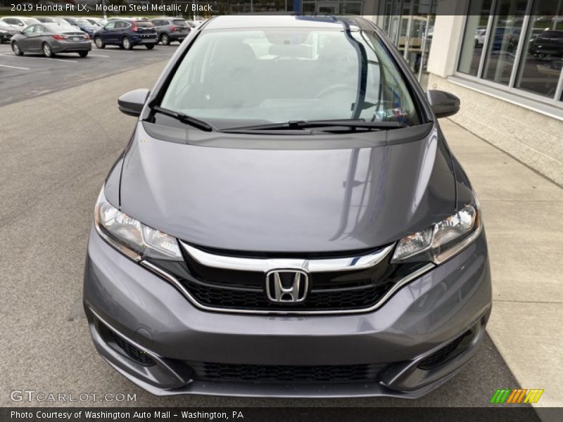 Modern Steel Metallic / Black 2019 Honda Fit LX