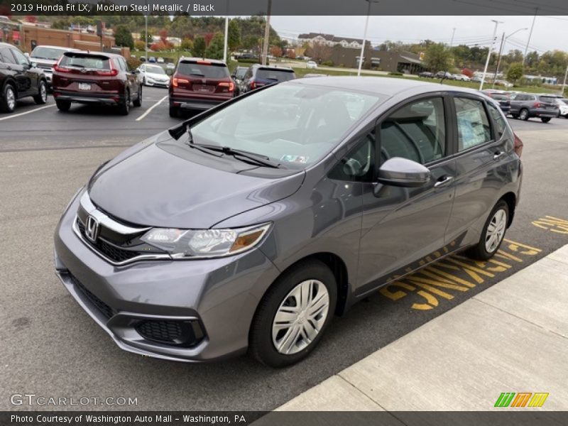 Modern Steel Metallic / Black 2019 Honda Fit LX