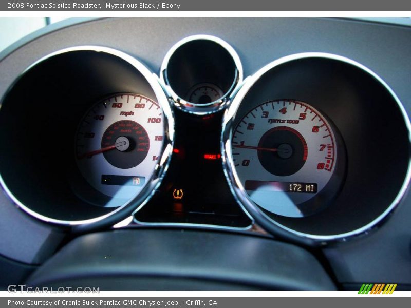 Mysterious Black / Ebony 2008 Pontiac Solstice Roadster