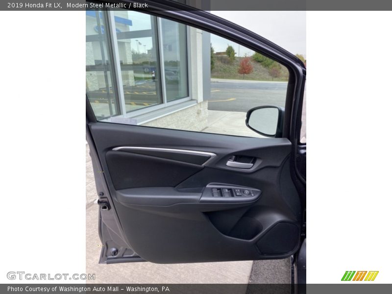 Modern Steel Metallic / Black 2019 Honda Fit LX
