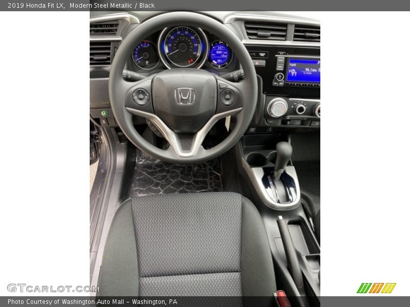 Modern Steel Metallic / Black 2019 Honda Fit LX