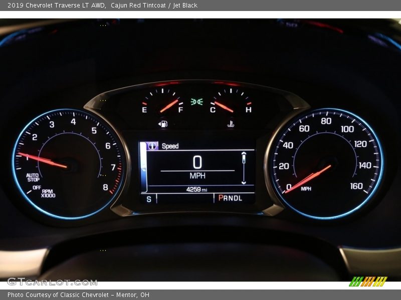 Cajun Red Tintcoat / Jet Black 2019 Chevrolet Traverse LT AWD