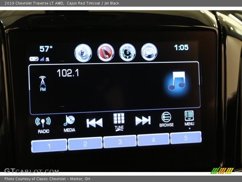 Cajun Red Tintcoat / Jet Black 2019 Chevrolet Traverse LT AWD