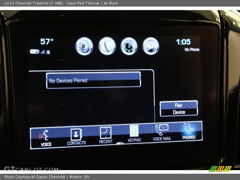 Cajun Red Tintcoat / Jet Black 2019 Chevrolet Traverse LT AWD