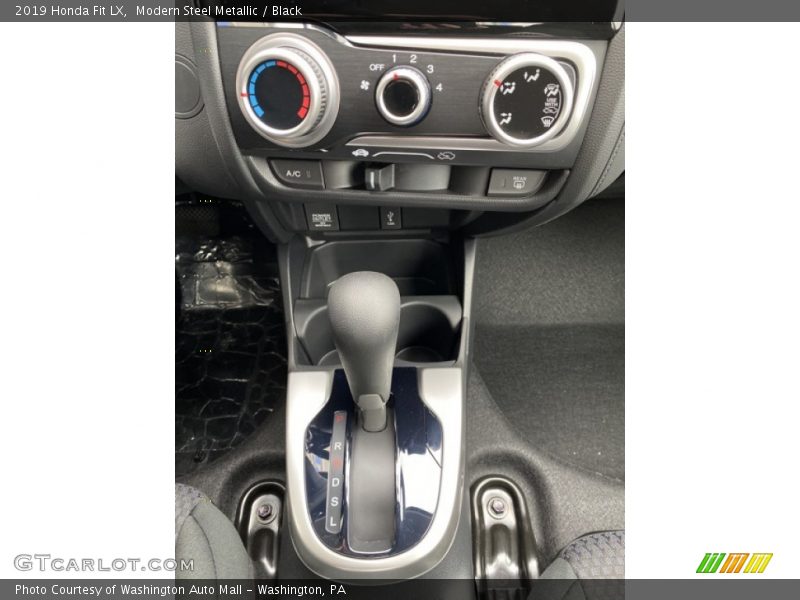 Modern Steel Metallic / Black 2019 Honda Fit LX