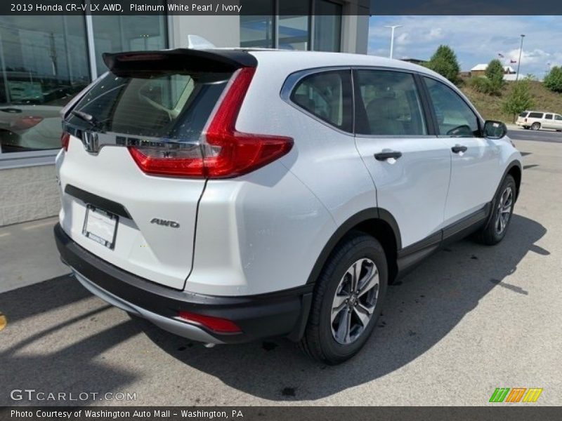 Platinum White Pearl / Ivory 2019 Honda CR-V LX AWD