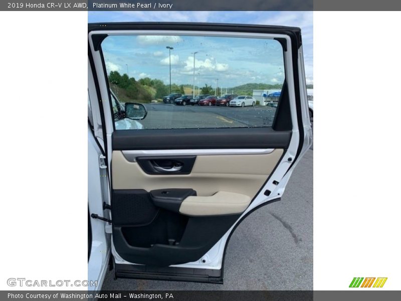 Platinum White Pearl / Ivory 2019 Honda CR-V LX AWD