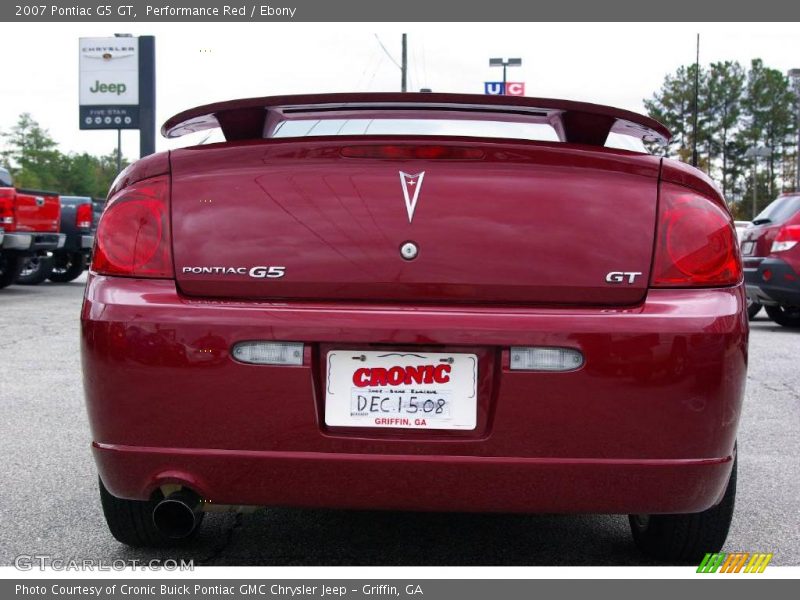 Performance Red / Ebony 2007 Pontiac G5 GT