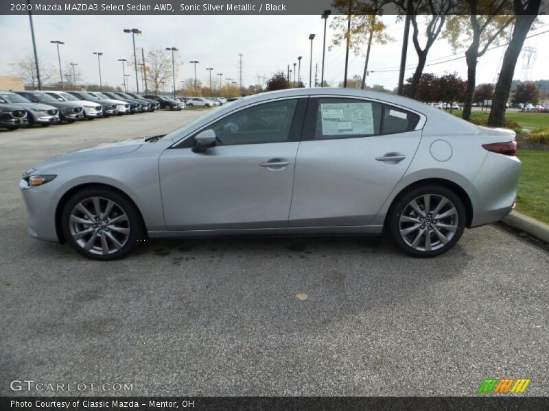  2020 MAZDA3 Select Sedan AWD Sonic Silver Metallic