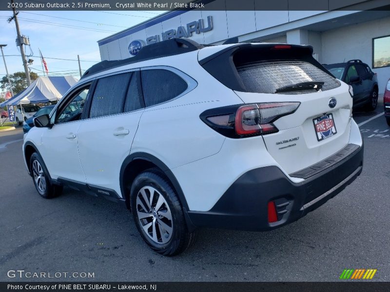 Crystal White Pearl / Slate Black 2020 Subaru Outback 2.5i Premium