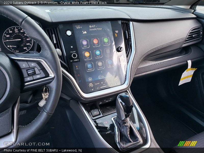 Crystal White Pearl / Slate Black 2020 Subaru Outback 2.5i Premium