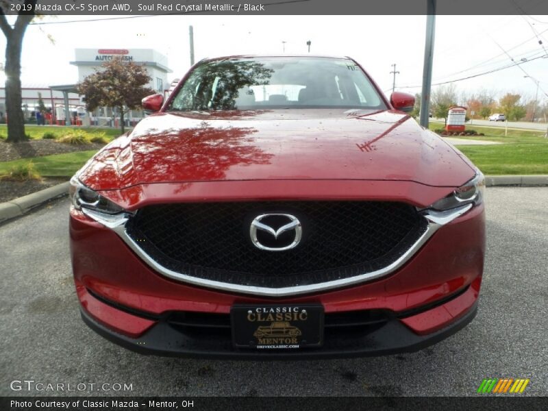 Soul Red Crystal Metallic / Black 2019 Mazda CX-5 Sport AWD