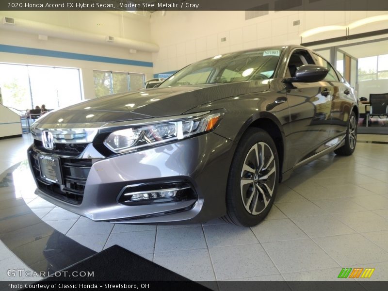 Modern Steel Metallic / Gray 2020 Honda Accord EX Hybrid Sedan