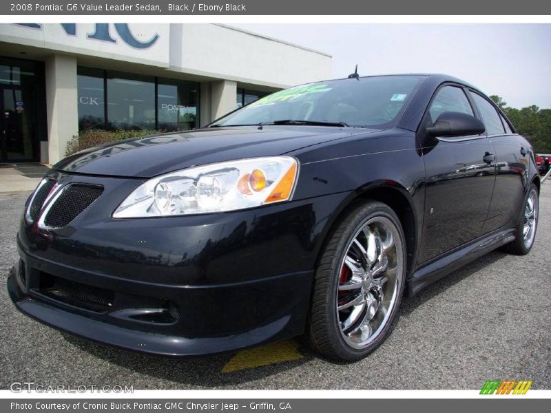 Black / Ebony Black 2008 Pontiac G6 Value Leader Sedan
