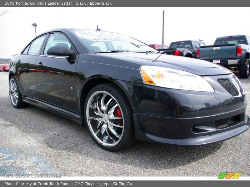 Black / Ebony Black 2008 Pontiac G6 Value Leader Sedan
