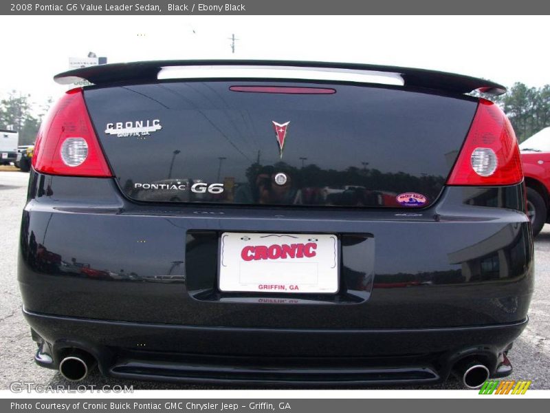 Black / Ebony Black 2008 Pontiac G6 Value Leader Sedan