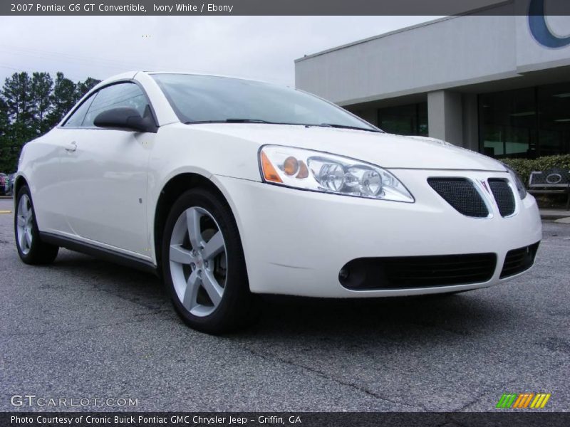 Ivory White / Ebony 2007 Pontiac G6 GT Convertible