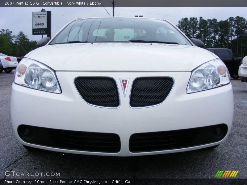 Ivory White / Ebony 2007 Pontiac G6 GT Convertible