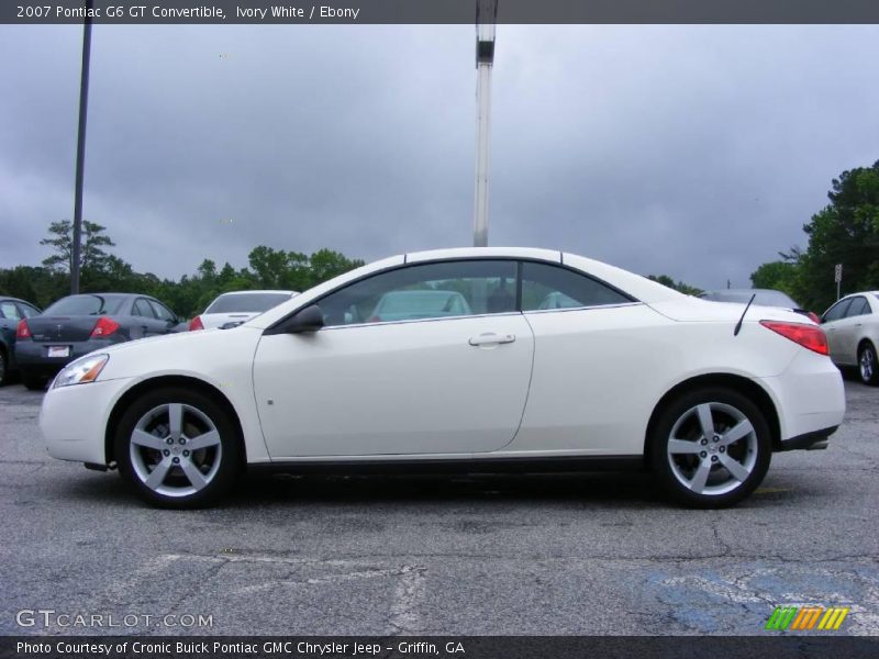 Ivory White / Ebony 2007 Pontiac G6 GT Convertible
