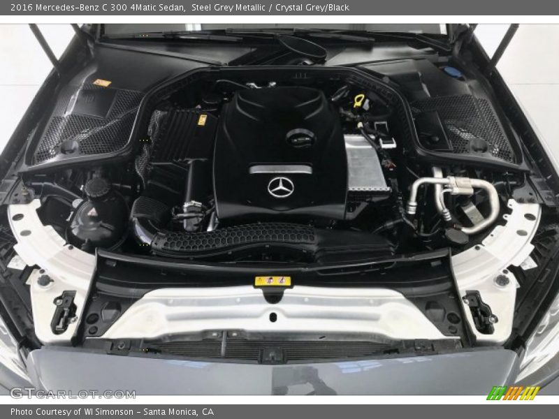 Steel Grey Metallic / Crystal Grey/Black 2016 Mercedes-Benz C 300 4Matic Sedan