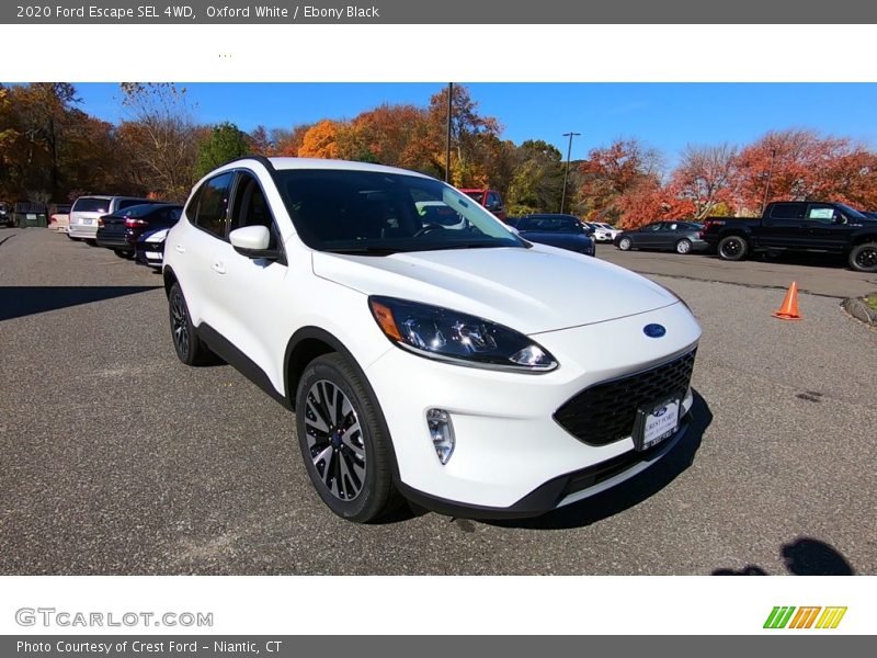 Oxford White / Ebony Black 2020 Ford Escape SEL 4WD