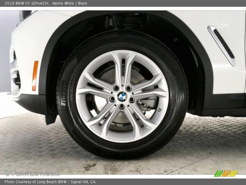 Alpine White / Black 2019 BMW X3 sDrive30i