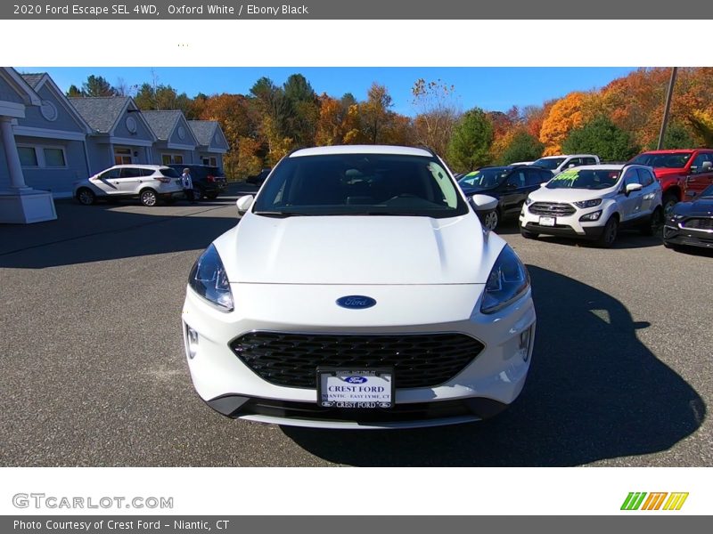 Oxford White / Ebony Black 2020 Ford Escape SEL 4WD