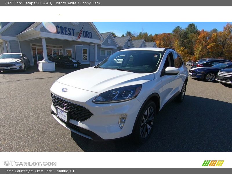 Oxford White / Ebony Black 2020 Ford Escape SEL 4WD