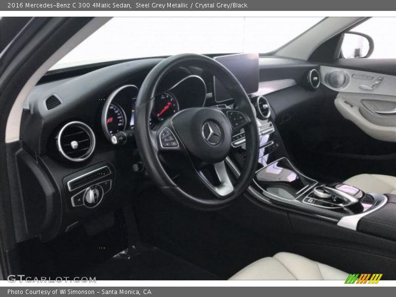 Steel Grey Metallic / Crystal Grey/Black 2016 Mercedes-Benz C 300 4Matic Sedan