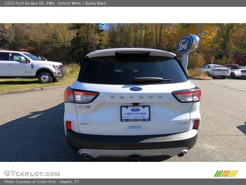 Oxford White / Ebony Black 2020 Ford Escape SEL 4WD