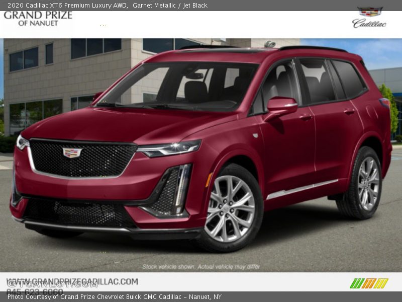 Garnet Metallic / Jet Black 2020 Cadillac XT6 Premium Luxury AWD