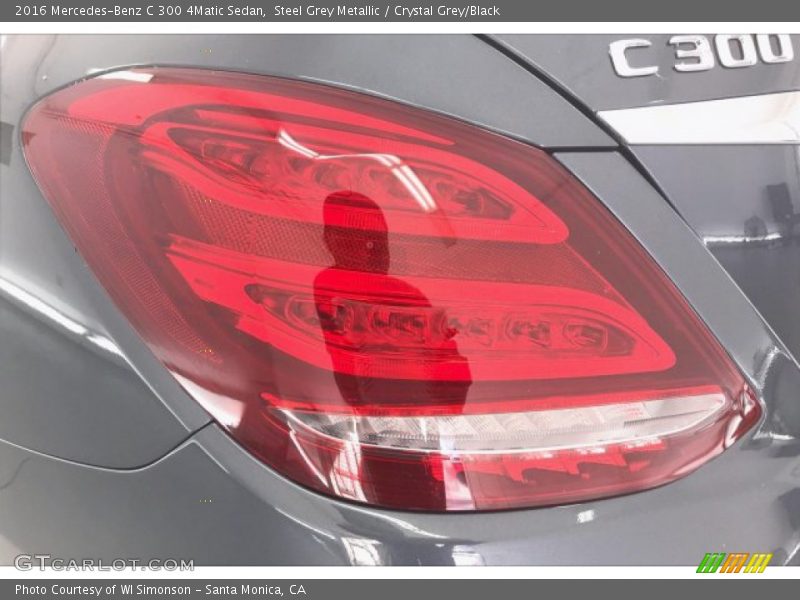 Steel Grey Metallic / Crystal Grey/Black 2016 Mercedes-Benz C 300 4Matic Sedan