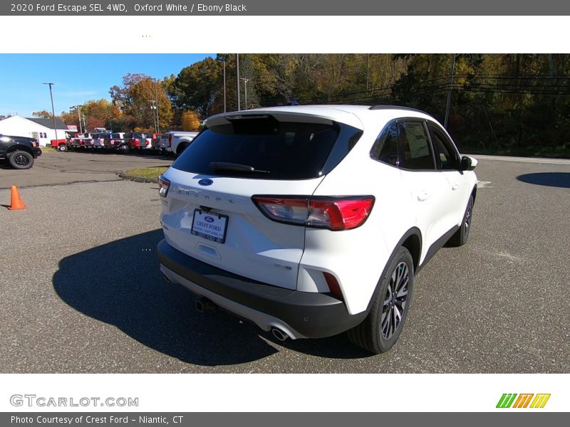 Oxford White / Ebony Black 2020 Ford Escape SEL 4WD