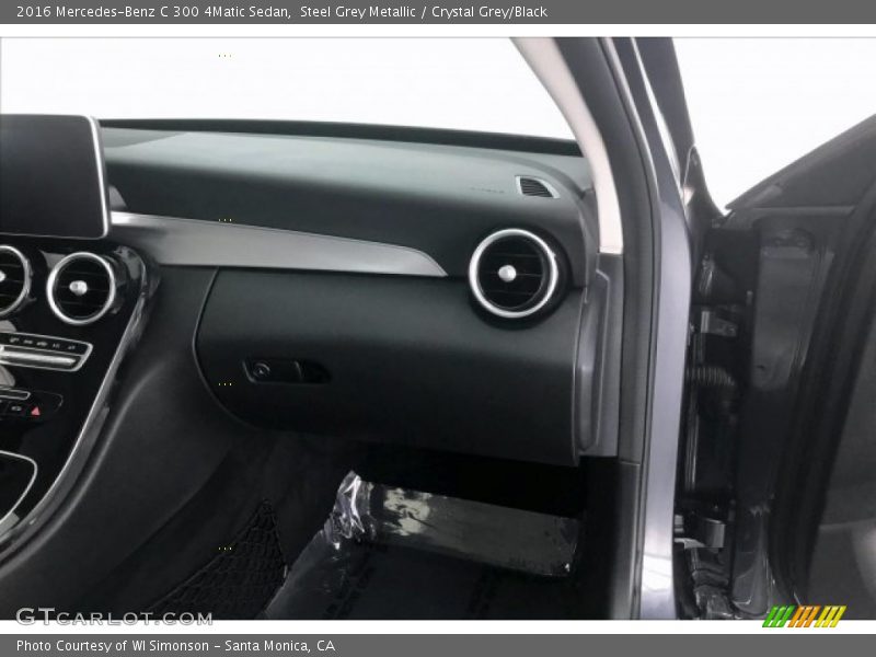 Steel Grey Metallic / Crystal Grey/Black 2016 Mercedes-Benz C 300 4Matic Sedan