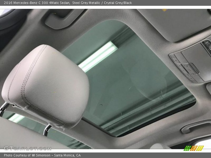 Steel Grey Metallic / Crystal Grey/Black 2016 Mercedes-Benz C 300 4Matic Sedan