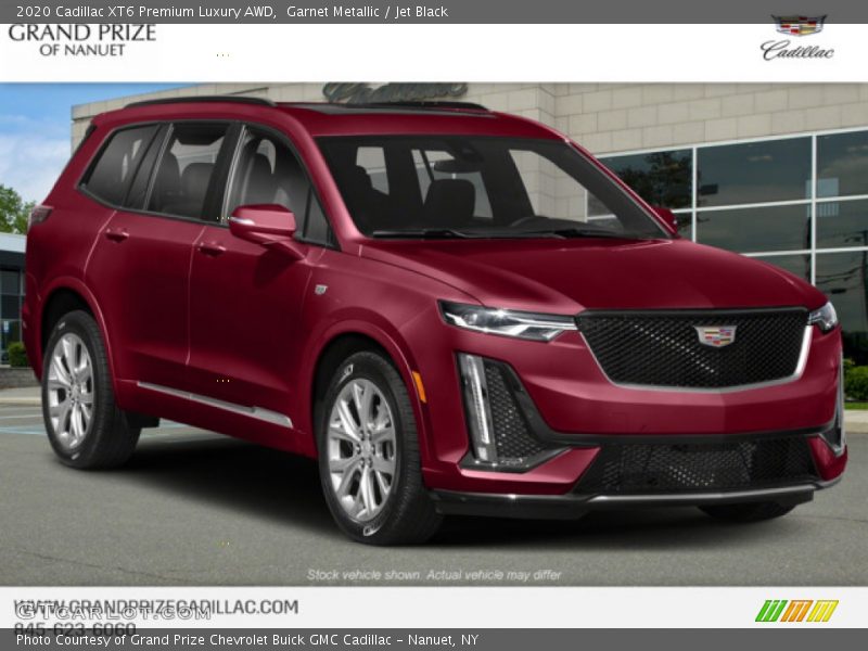 Garnet Metallic / Jet Black 2020 Cadillac XT6 Premium Luxury AWD