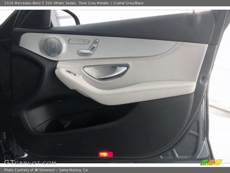 Steel Grey Metallic / Crystal Grey/Black 2016 Mercedes-Benz C 300 4Matic Sedan